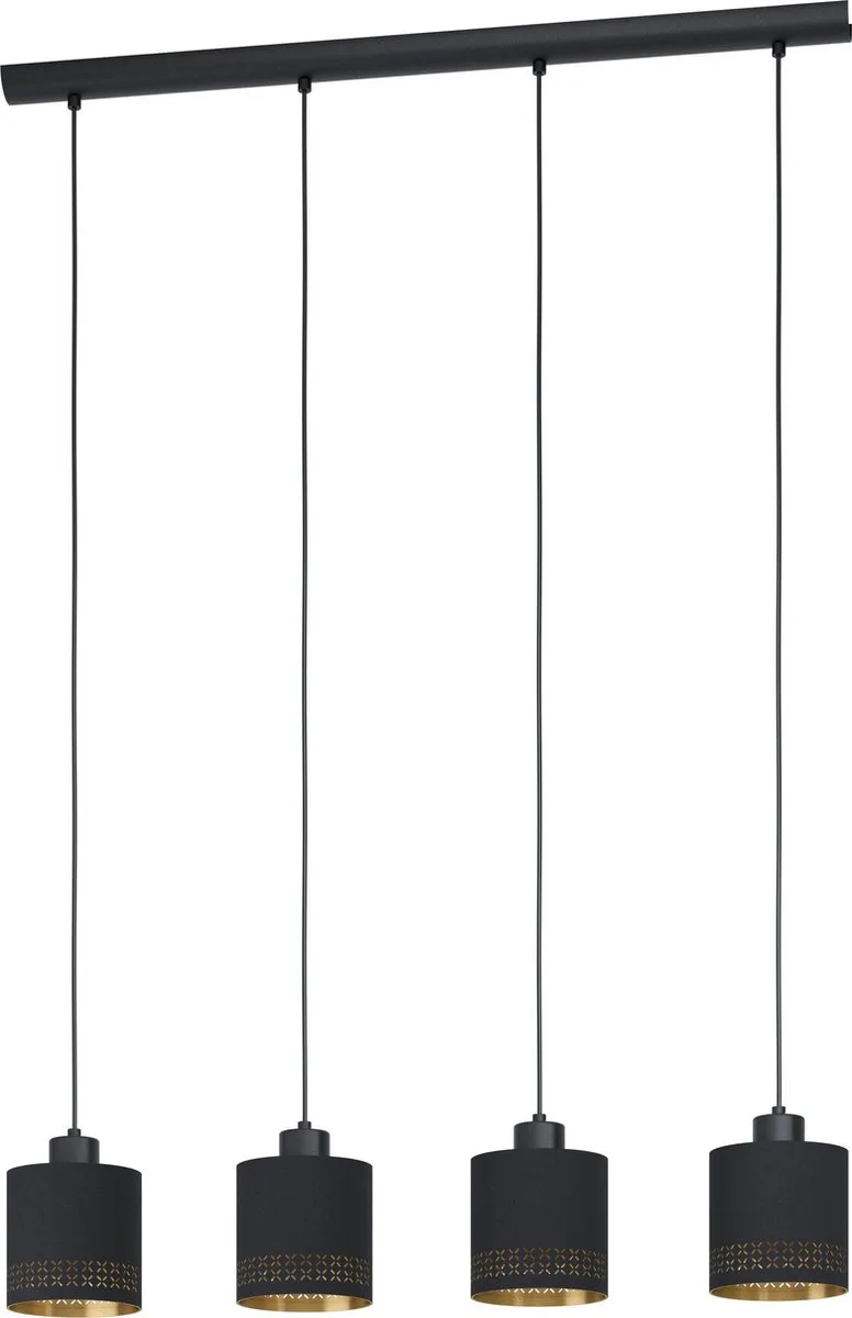 Esteperra - Hanglamp - E27 - 94 cm - Zwart by EGLO in Black, Gold – product photo