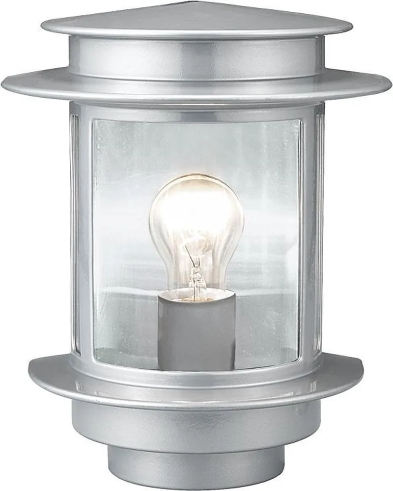 Exit 1 - Buitenverlichting - Wandlamp - 1 Lichts fra EGLO i Sølv – produktbillede