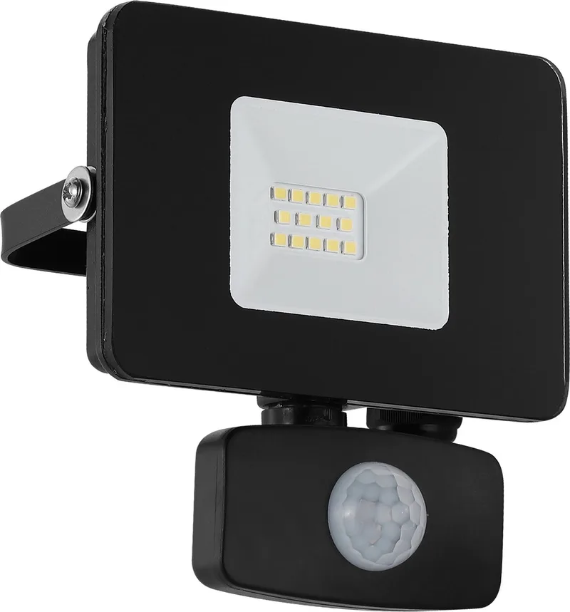Faedo 3 Wandlamp Buiten - LED - Bewegingssensor - IP44 van EGLO in Zwart – productfoto