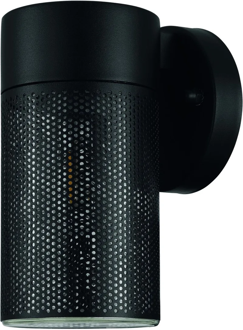 Fantecolo Wandlamp buiten - E27 - Staal | Glas de EGLO en Noir – photo produit