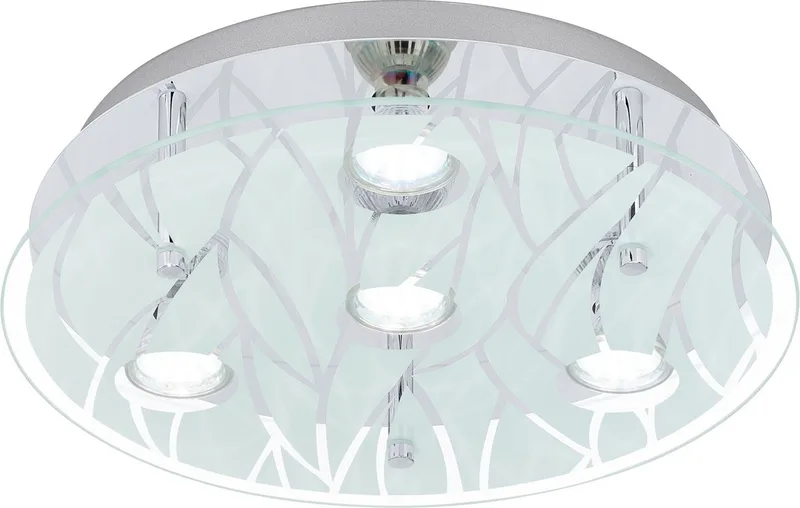 Farella Led Plafondlamp van EGLO in Chroom, Wit – productfoto