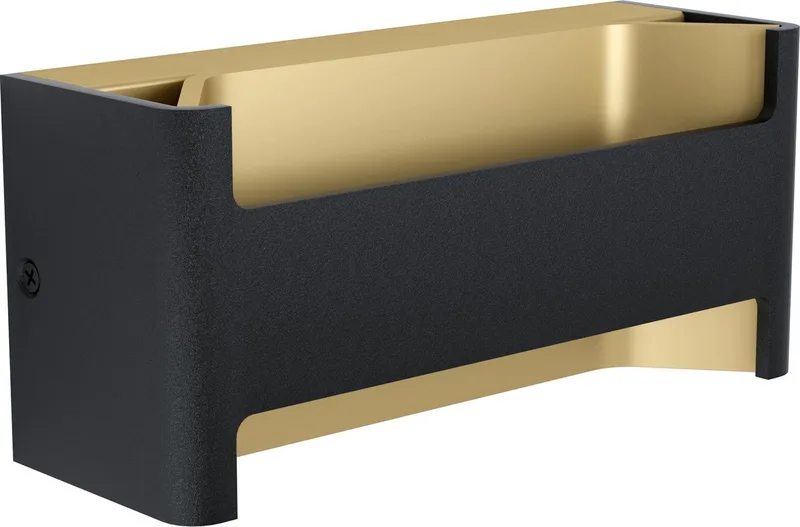 Feloniche Wandlamp - 1 lichts - LED - Zwart, Goud fra EGLO i Sort, Guld – produktbillede