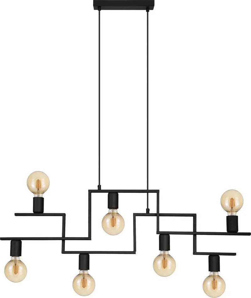 Fembard - Hanglamp - E27 - 100,5 cm de EGLO en Noir – photo produit