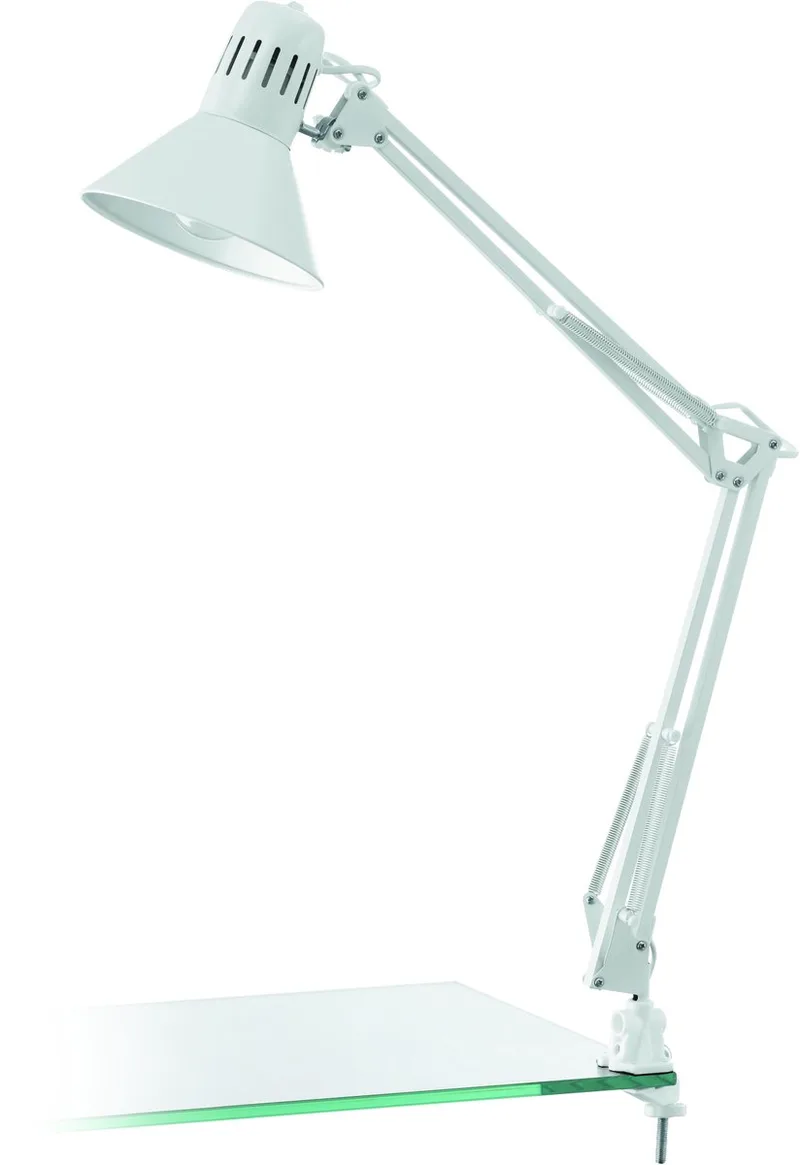 Firmo Tafellamp - Klemlamp - E27 - 73 cm de EGLO en Wit Glanzend – photo produit