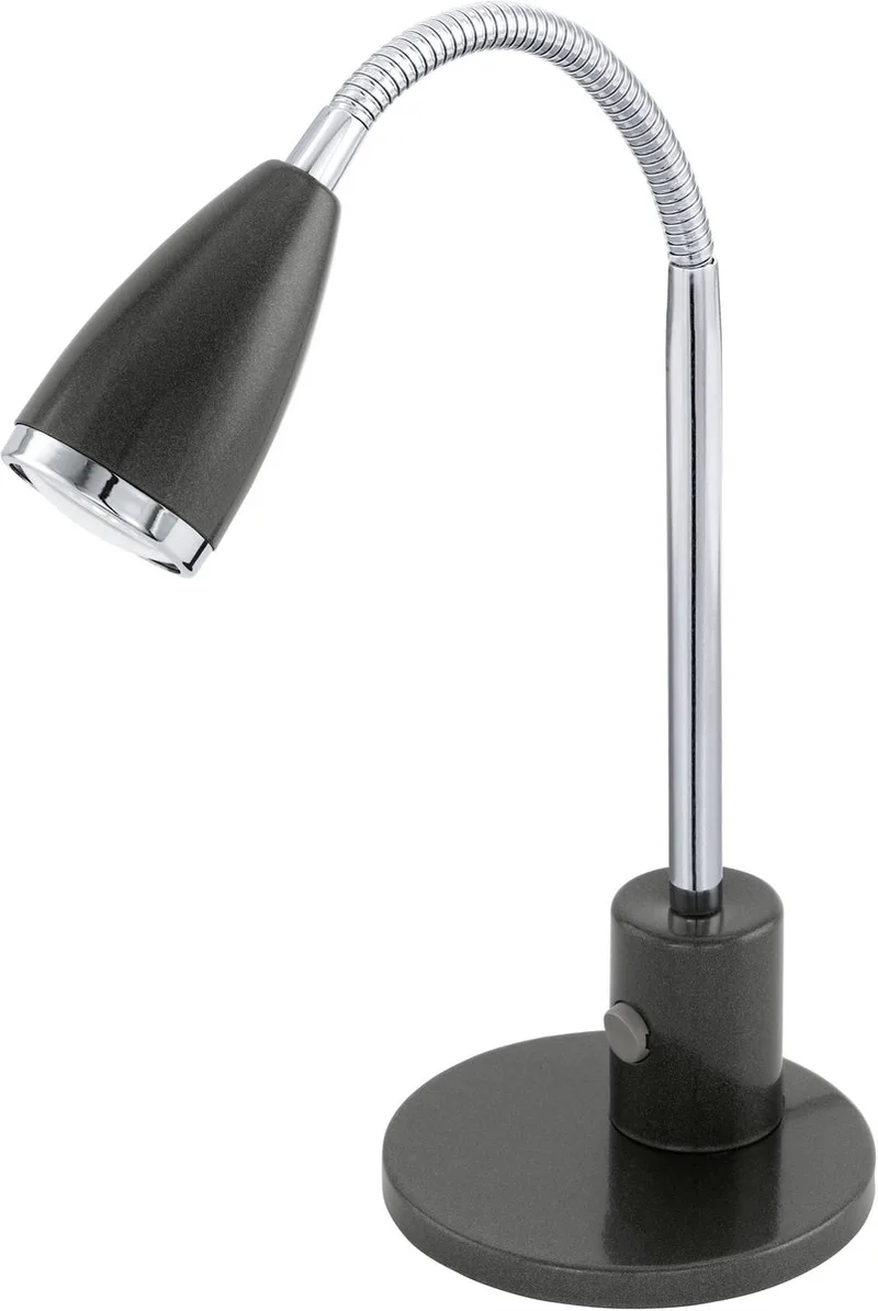 Fox Tafellamp - GU10 - 32 cm - Antraciet de EGLO en Gris – photo produit