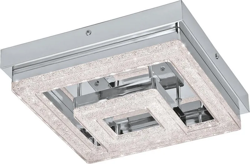 Fradelo Plafondlamp - LED - 26 cm - Chroom de EGLO en Chrome, Helder – photo produit