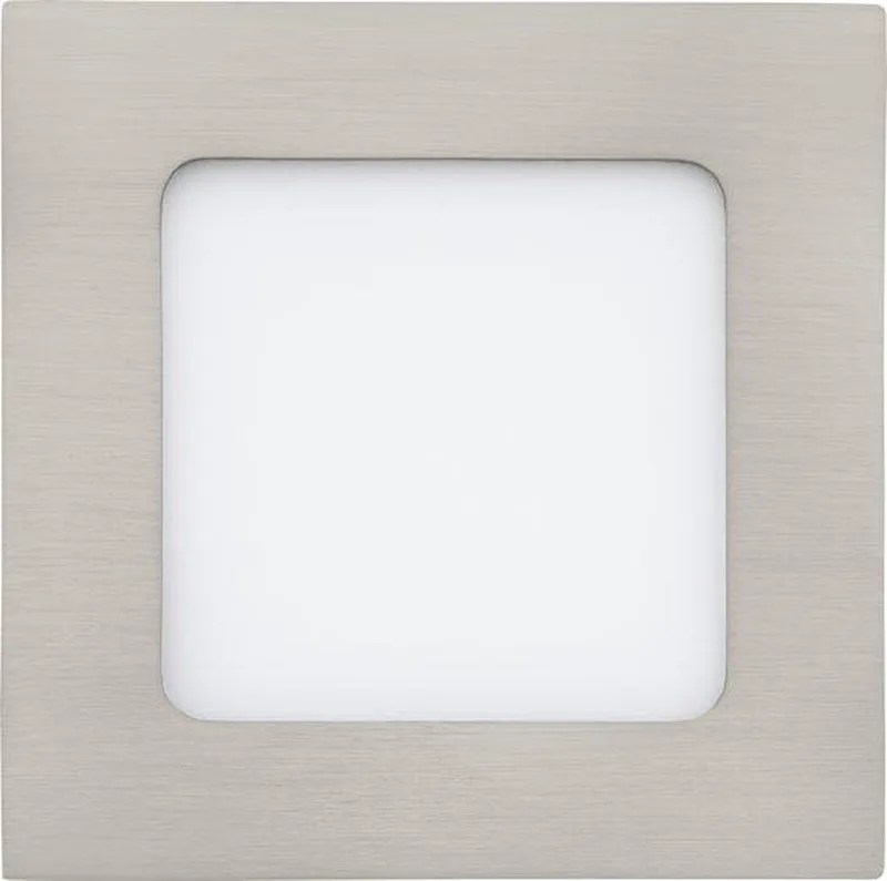 Fueva 1 - Inbouwspot - LED - 120X120mm. - Nikkel - 3000K fra EGLO i Grå – produktbillede