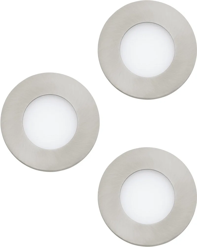 Fueva 1 Inbouwspot - LED - 8.5 cm - Nikkelmat fra EGLO i Nikkel, Hvid – produktbillede