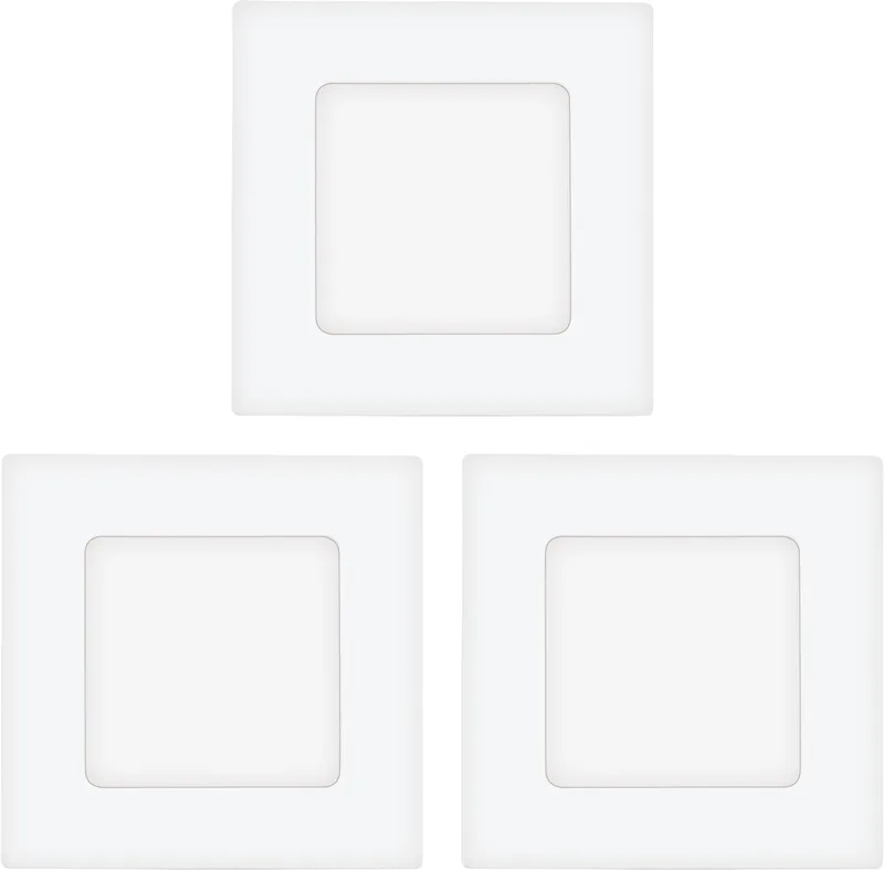 Fueva 1 - Inbouwspotje - LED - 85x85mm. - Set 3 Spots fra EGLO i Hvid – produktbillede