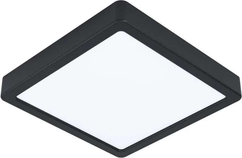 LED-panel til overflademontering Fueva 5 IP20 830 sort 21x21cm fra EGLO i Sort – produktbillede