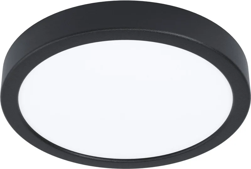 Fueva 5 Opbouwlamp - LED - Ø 21 cm - Zwart/Wit - Bewegingssensor van EGLO in Zwart – productfoto