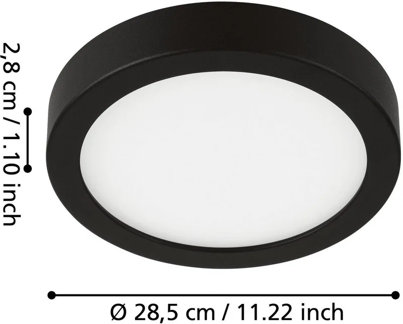 FUEVA 5 Aufbauleuchte weiss von EGLO in Schwarz – Produktfoto 5 von 5