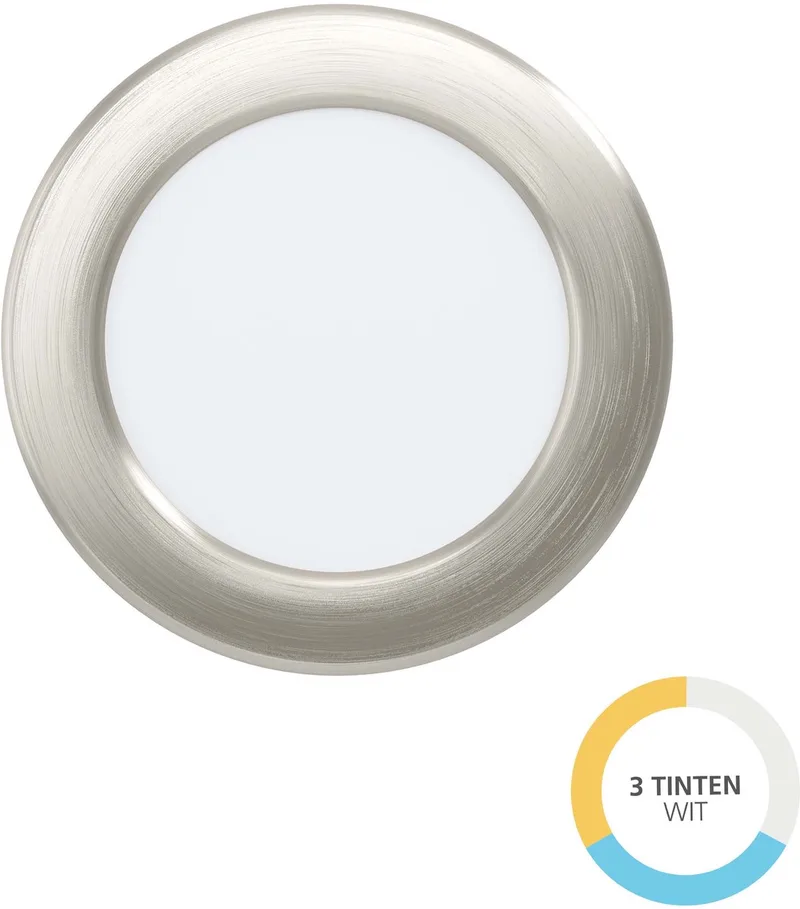 Fueva 6 Inbouwspot - LED - Ø 11.9 cm - Instelbaar wit licht (warm, neutraal en daglicht) de EGLO en Gris – photo produit