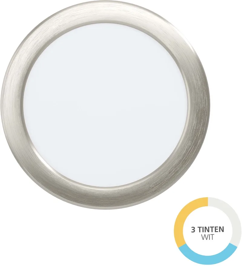 Fueva 6 Inbouwspot - LED - Ø 16.8 cm - Instelbaar wit licht (warm, neutraal en daglicht) de EGLO en Gris – photo produit