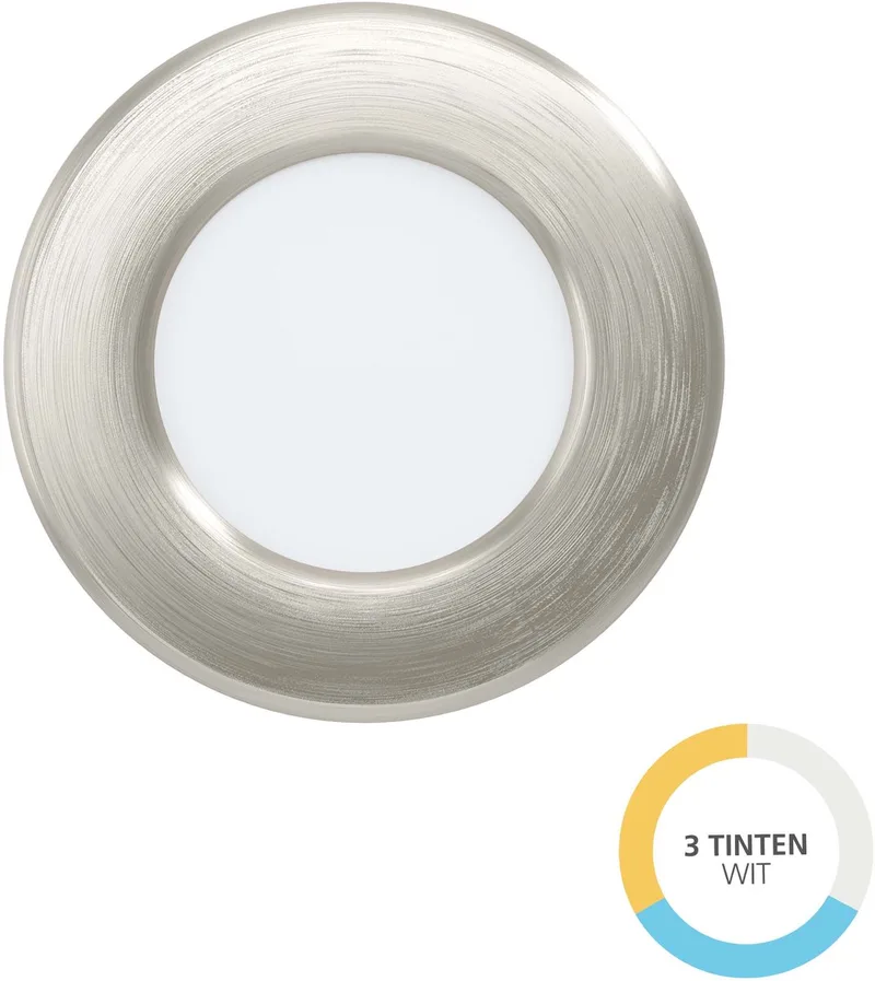 Fueva 6 Inbouwspot - LED - Ø 8.8 cm - Instelbaar wit licht (warm, neutraal en daglicht) de EGLO en Gris – photo produit