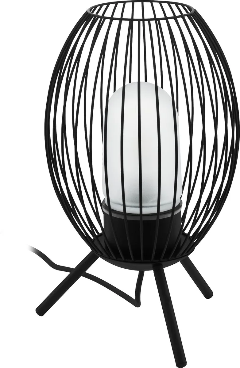 Fusignano Tafellamp Buiten - E27 - 41 cm - Zwart/Wit von EGLO in Schwarz – Produktfoto