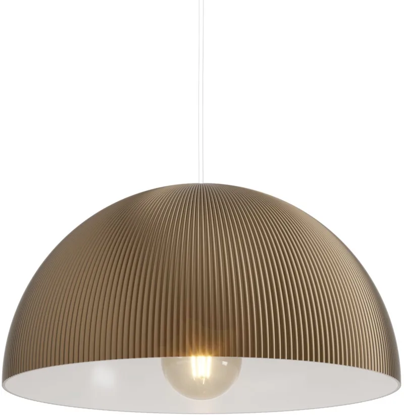 Gaetano 2 Hanglamp - E27 - Ø 40 cm - Wit/Brons de EGLO en Blanc – photo produit