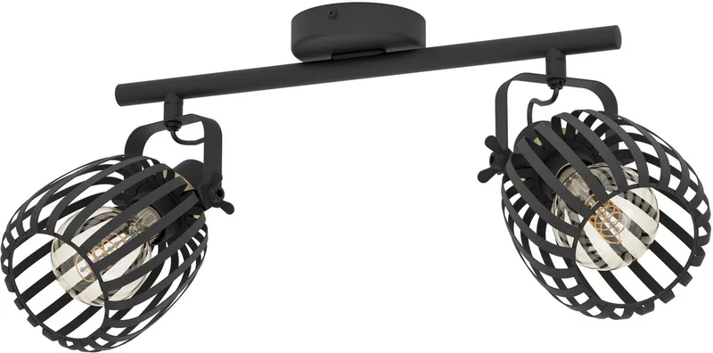 Girona Spot - E27 - 44 cm - Staal de EGLO en Noir – photo produit