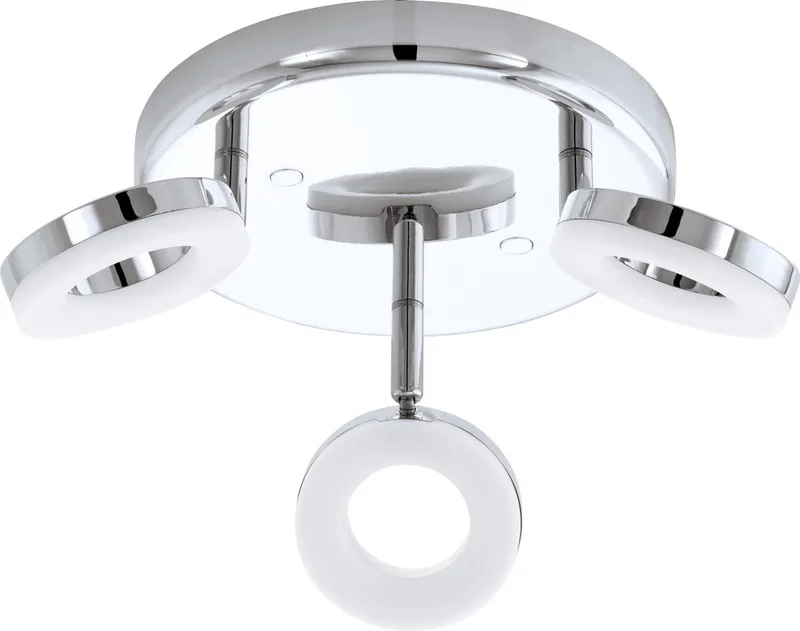 Gonaro - Spot - 3 Lichts - LED - Ø210 mm. - Chroom - Wit de EGLO en Gris – photo produit