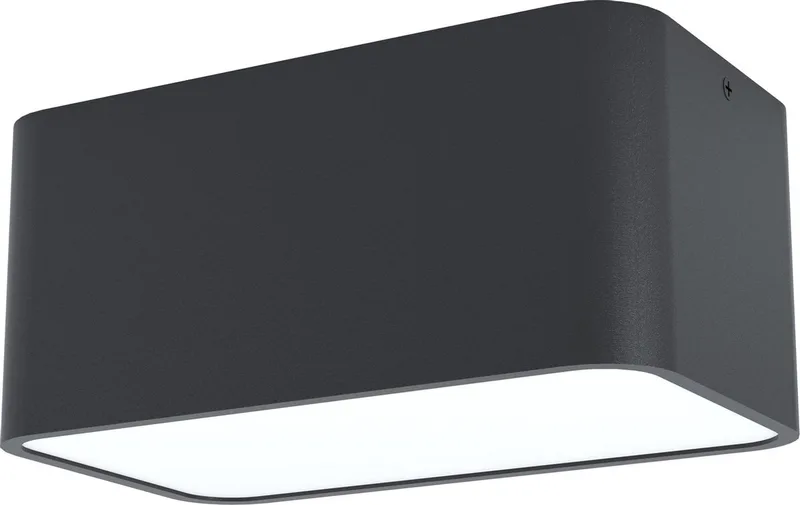 Grimasola Opbouwlamp - E27 - 24 cm - Zwart/Wit van EGLO in Zwart – productfoto
