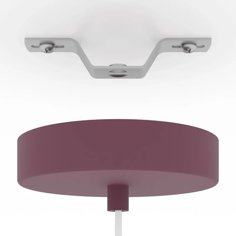 Hanglamp Berardelli, blauw/moerbei, Ø 23 cm, glas, E27 fra EGLO i Blå, Moerbei – produktbillede