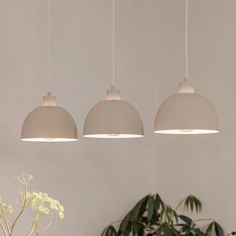 Hanglamp Cazalilla, 3-lamps, metaal, E27 von EGLO in Zandbeige – Produktfoto