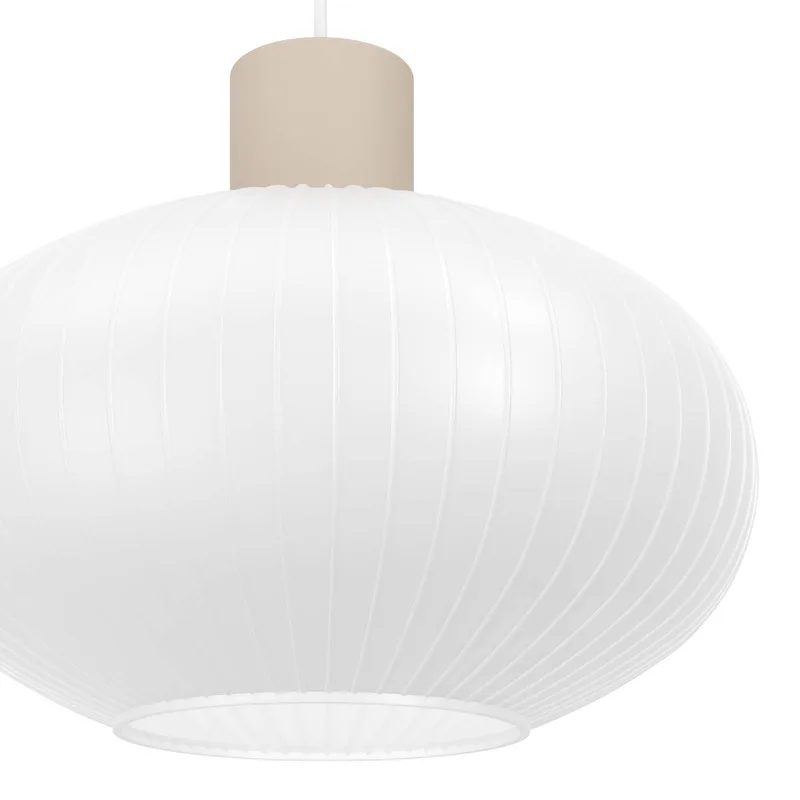 DASMINA PENDELLEUCHTE 250 E27 BRAUNWEISS von EGLO in Weiß, Zandbeige – Produktfoto