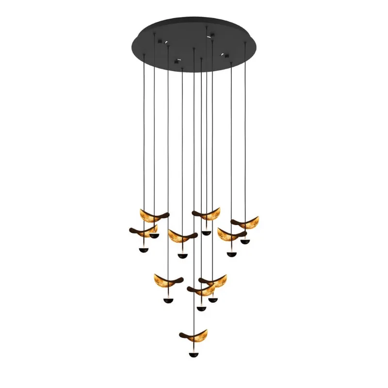Hanglamp Dracera 10 lichts Ø 58 cm zwart fra EGLO – produktbillede