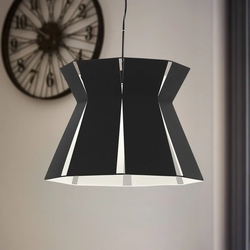 Hanglamp Valecrosia, zwart, Ø 42 cm de EGLO en Noir, Blanc – photo produit