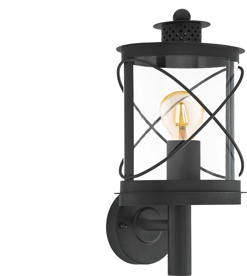 Hilburn Wandlamp Buiten - E27 - 37,5 cm fra EGLO i Sort – produktbillede