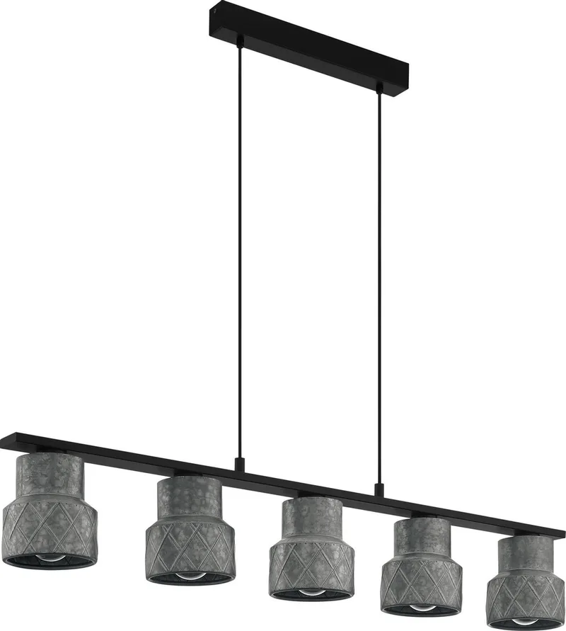 Hilcott Hanglamp - E27 - 116 cm de EGLO en Noir – photo produit