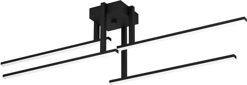 Ipolitto Plafondlamp - LED - Ø 99.5 cm von EGLO in Schwarz – Produktfoto