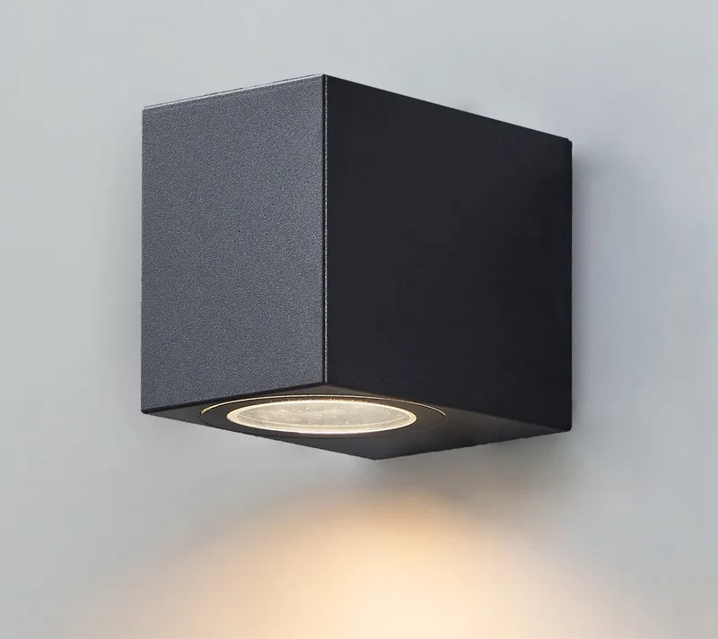 Jabaga Wandlamp Binnen en Buiten - GU10 - 8 cm by EGLO in Black – product photo