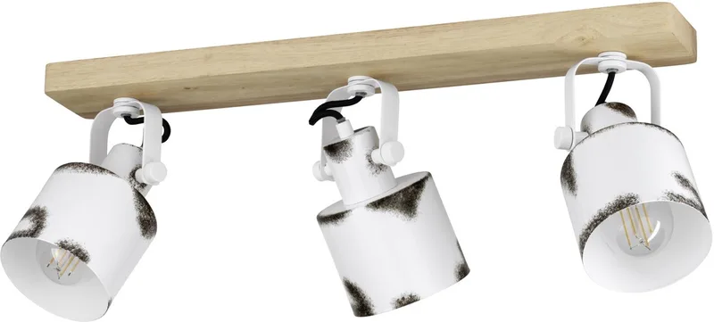 Kilburn Spot - E27 - 59 cm - Bruin | Wit - Staal de EGLO en Blanc – photo produit