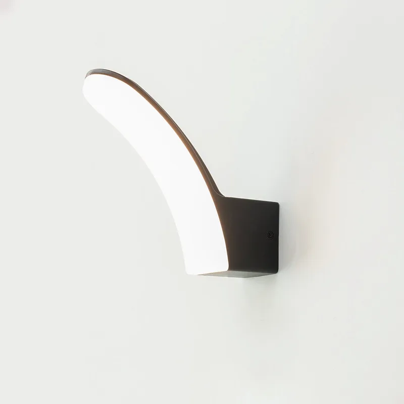 Laconella-E Wandlamp Buiten - LED - 18 cm - Zwart/Wit de EGLO en Noir – photo produit