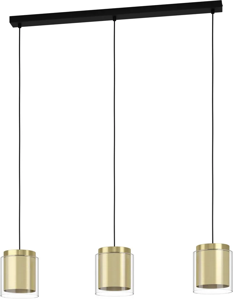 Lagunitas Hanglamp - E27 - 91 cm - Zwart/Geelkoper/Goud by EGLO in Black – product photo