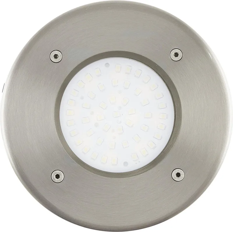 Lamedo - Buitenverlichting - Grondinbouwlamp - 1 Lichts - LED - RVS - Wit van EGLO in Zilver – productfoto