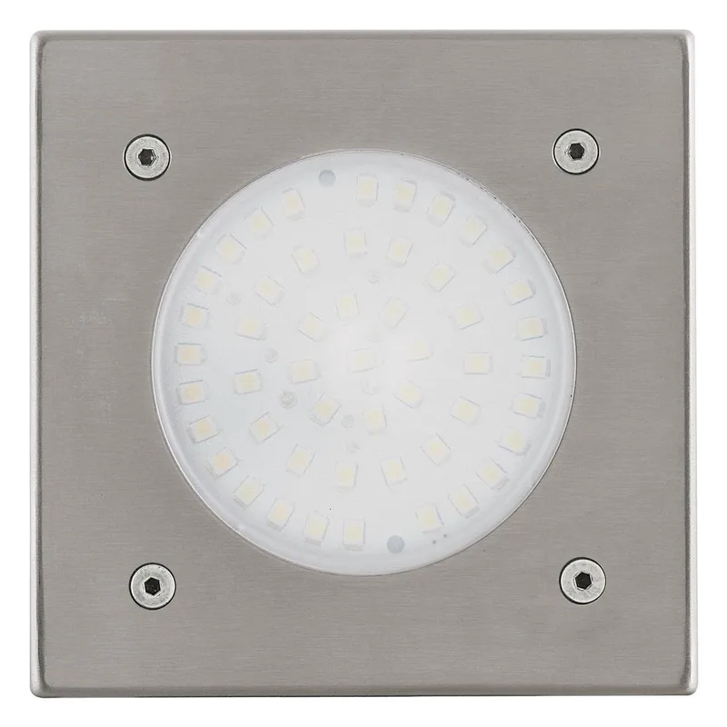 Lamedo - Buitenverlichting - Grondinbouwlamp - 1 Lichts - LED - RVS - Wit de EGLO en Argent – photo produit