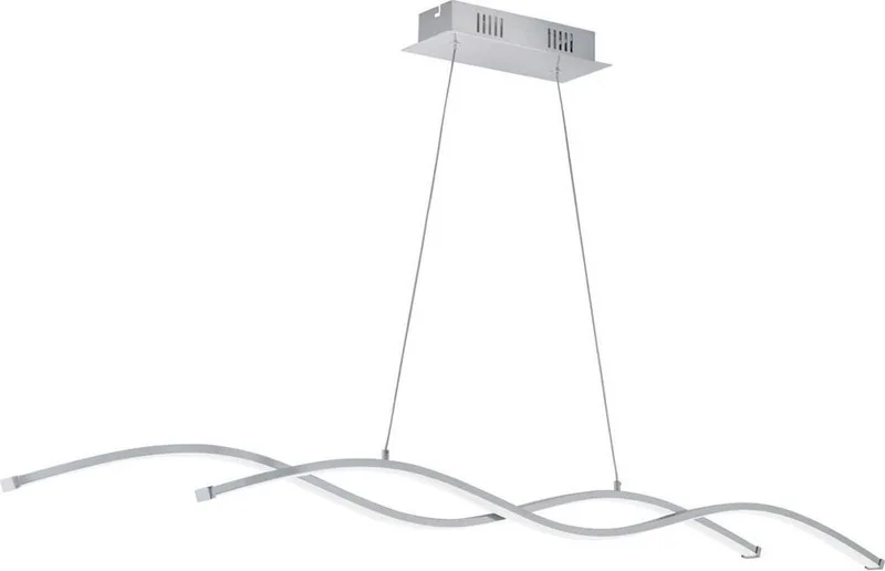 Lasana 2 - Hanglamp - 2 Lichts - Wit von EGLO in Chrom – Produktfoto