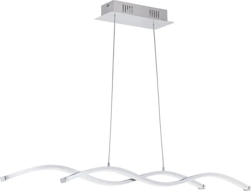 Lasana 2 - Hanglamp - 2 Lichts - Wit van EGLO in Chroom – productfoto