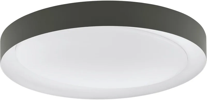 Laurito Plafondlamp - LED - Ø 49 cm - Wit | Grijs - Dimbaar de EGLO en Gris, Blanc – photo produit