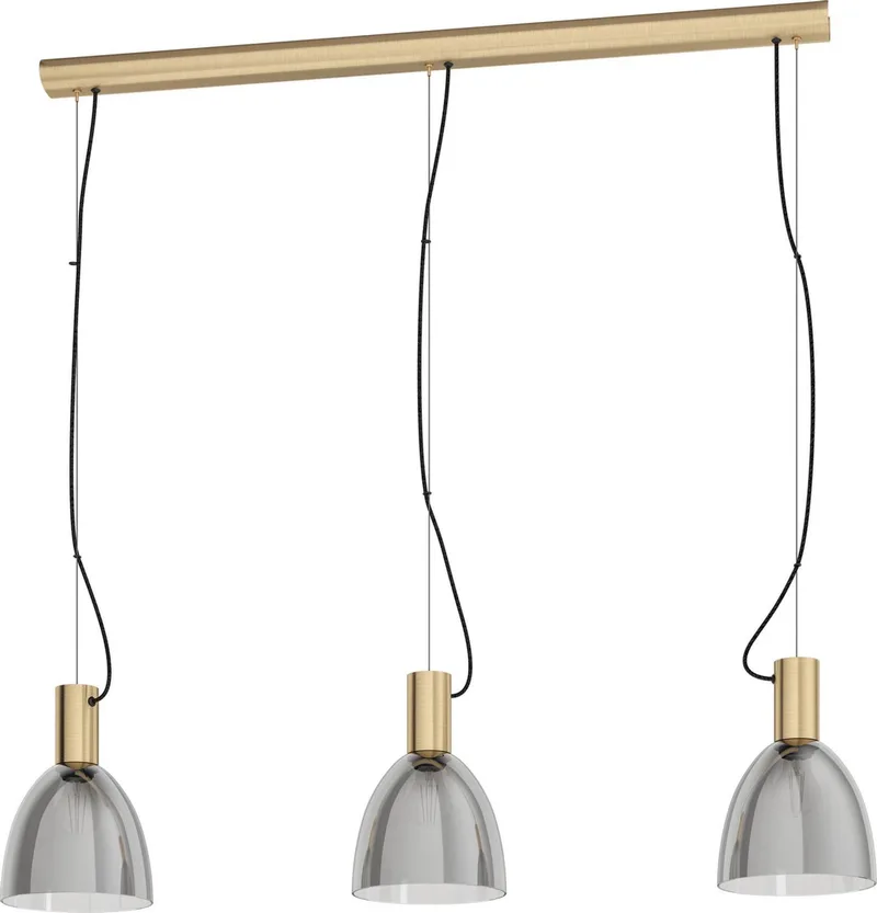 Lebalio Hanglamp - E27 - 112,5 cm - Zwart-Transparant fra EGLO i Sort – produktbillede