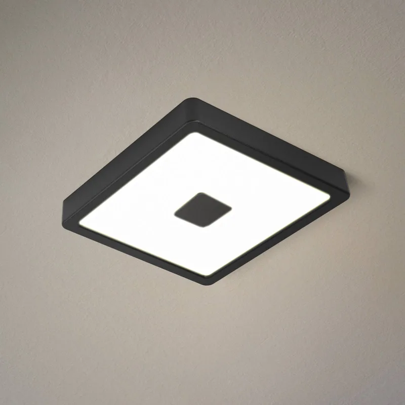 LED buiten plafondlamp Iphias 2, 21x21 cm de EGLO en Noir – photo produit