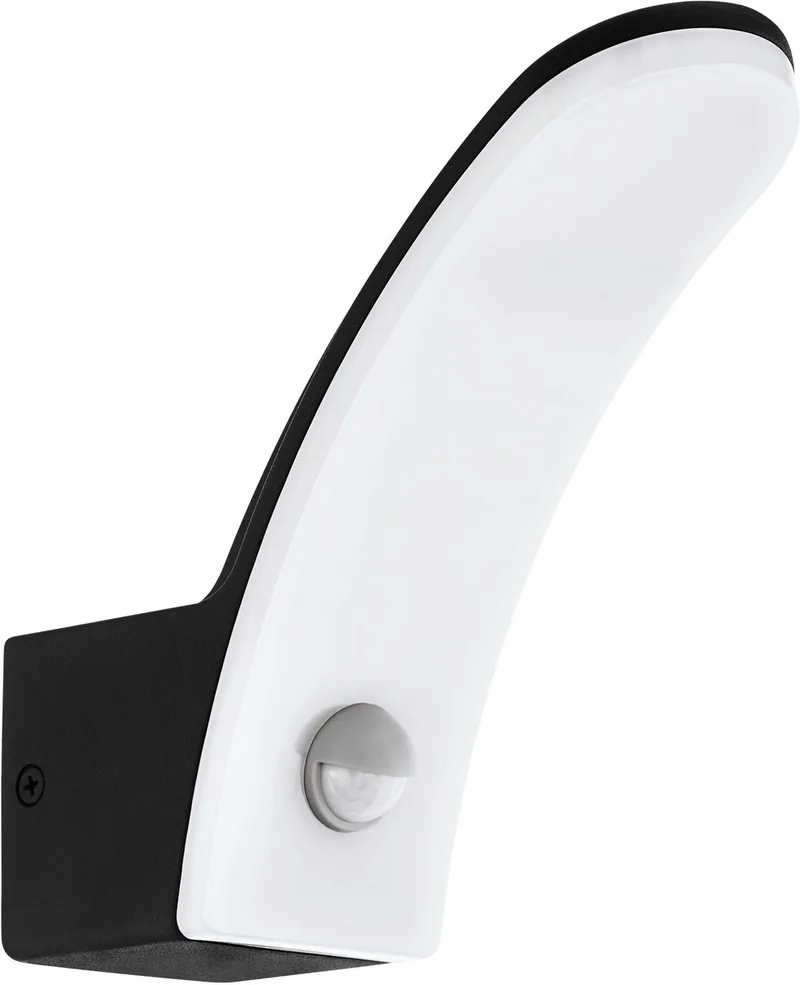 LED-buitenwandlamp met sensor Fiumicino 11 W van EGLO in Zwart – productfoto