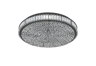 LED Deckenleuchte Balparda, Leuchtmittel inklusive, Deckenleuchte Kristall Deckenlampe aus schwarzem Metall und Glas Ø60cm von EGLO – Produktfoto 1 von 4