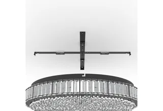 LED Deckenleuchte Balparda, Leuchtmittel inklusive, Deckenleuchte Kristall Deckenlampe aus schwarzem Metall und Glas Ø60cm von EGLO – Produktfoto 4 von 4