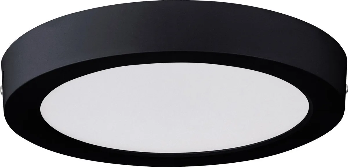 LED Deckenleuchte Eglo LED Deckenleuchte Idun-E Ø 22,5 cm, Inkl. Leuchtmittel, Nicht dimmbar ohne Bewegungsmelder de EGLO en Noir – photo produit