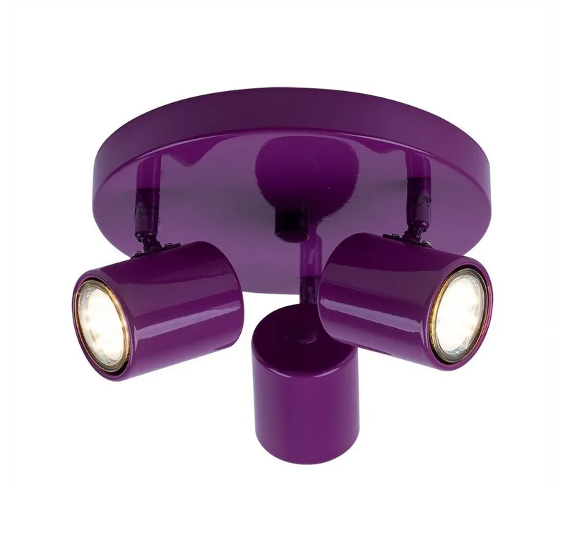 LED-plafondlamp, inclusief lichtbron, warmwit, plafondlamp LED hallamp zwenkbaar van EGLO in Paars – productfoto
