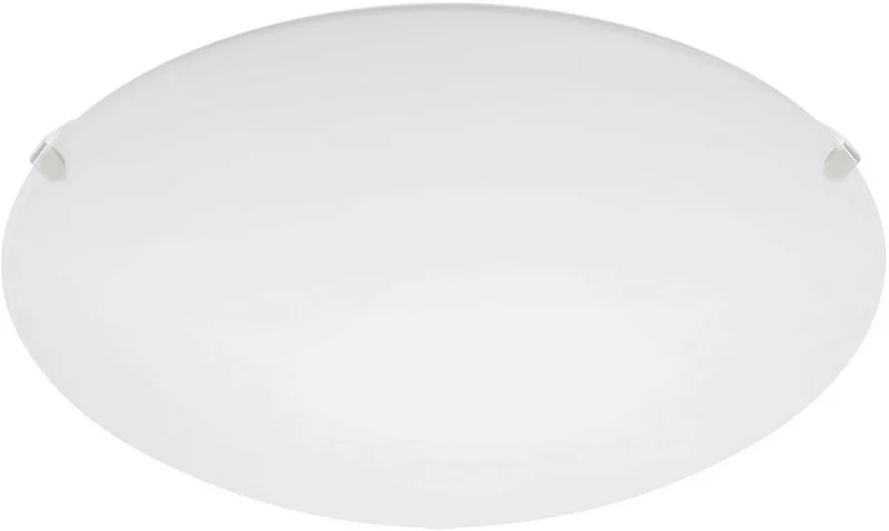 LED Deckenleuchte MARS runde Wandlampe für innen, aus Stahl und Glas, ohne Leuchtmittel, Wandleuchte innen, Deckenleuchte Glas und Stahl, Lampe, E27 Fassung by EGLO in White – product photo