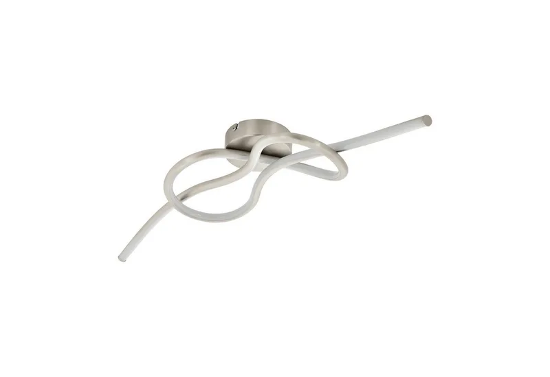LED Deckenleuchte Novafeltria, Leuchtmittel inklusive, Deckenlampe, Wohnzimmerlampe, Flurlampe Decke in Nickel-Matt, Weiß de EGLO – photo produit